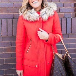 J. Crew RETAIL Chateau Parka ❤️ Red